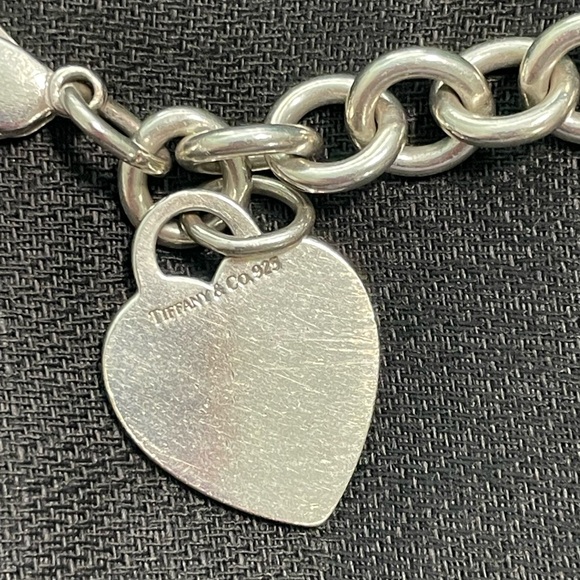 Tiffany & Co. Silver Heart Charm Bracelet 7” - Picture 2 of 3